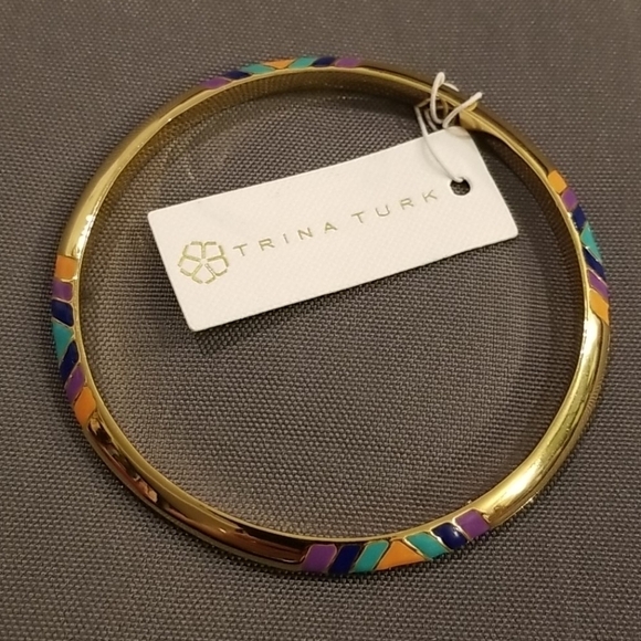 💕TRINA TURK💕 Knife Edge Bangle Bracelet - Picture 8 of 8